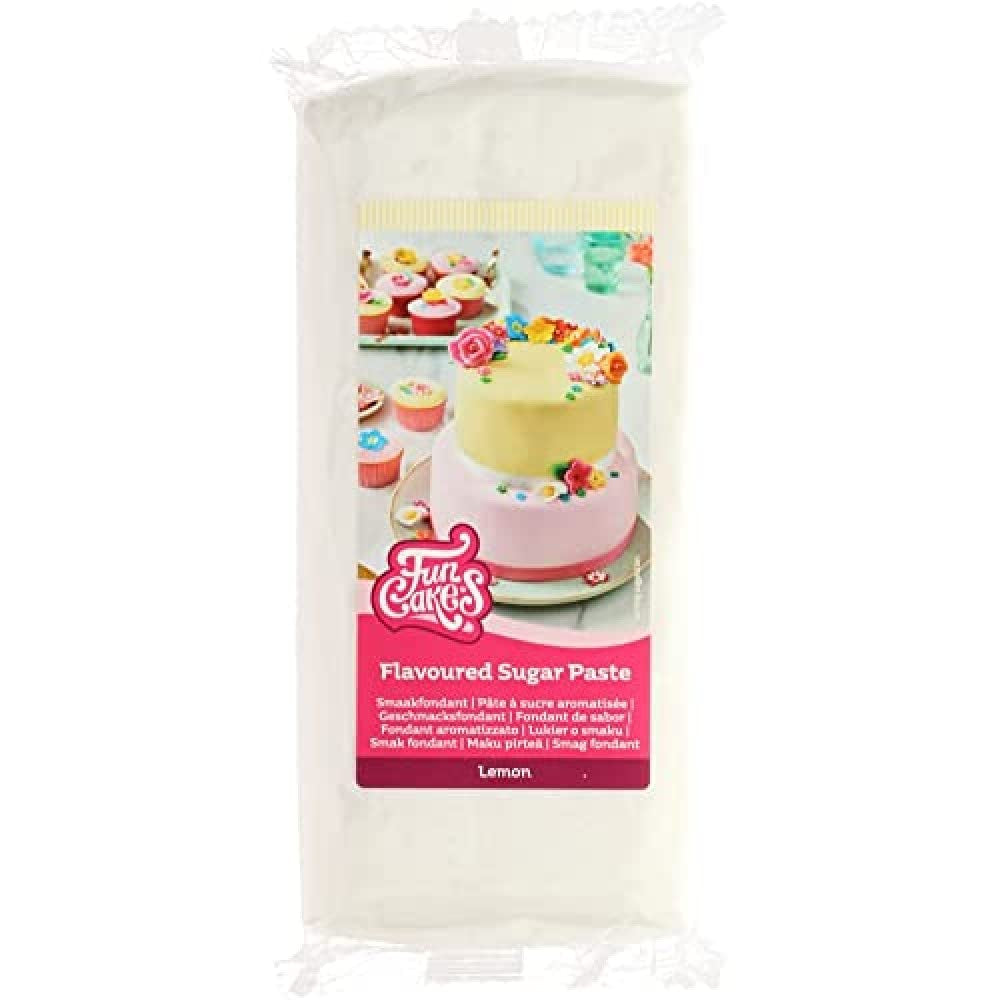 Marengs-flavored Funcakes Fondant: Nem at bruge, glat, fleksibel, blød og formbar, perfekt til at dekorere kager, kosher og glutenfri. 1 kg