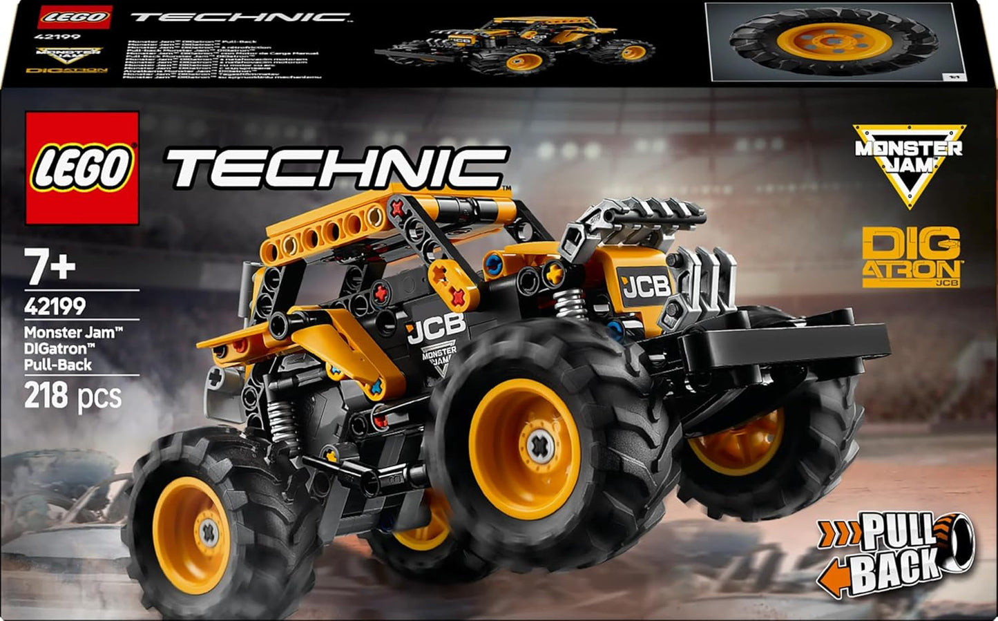 LEGO Technic Monster Jam Digatron, Monster Truck legesæt til børn, byggelegetøj til børn, drenge og piger fra 7 år, gaveideer til fans af Monster Trucks og Motorsport 42199 Byggesæt Besuche den LEGO-Store