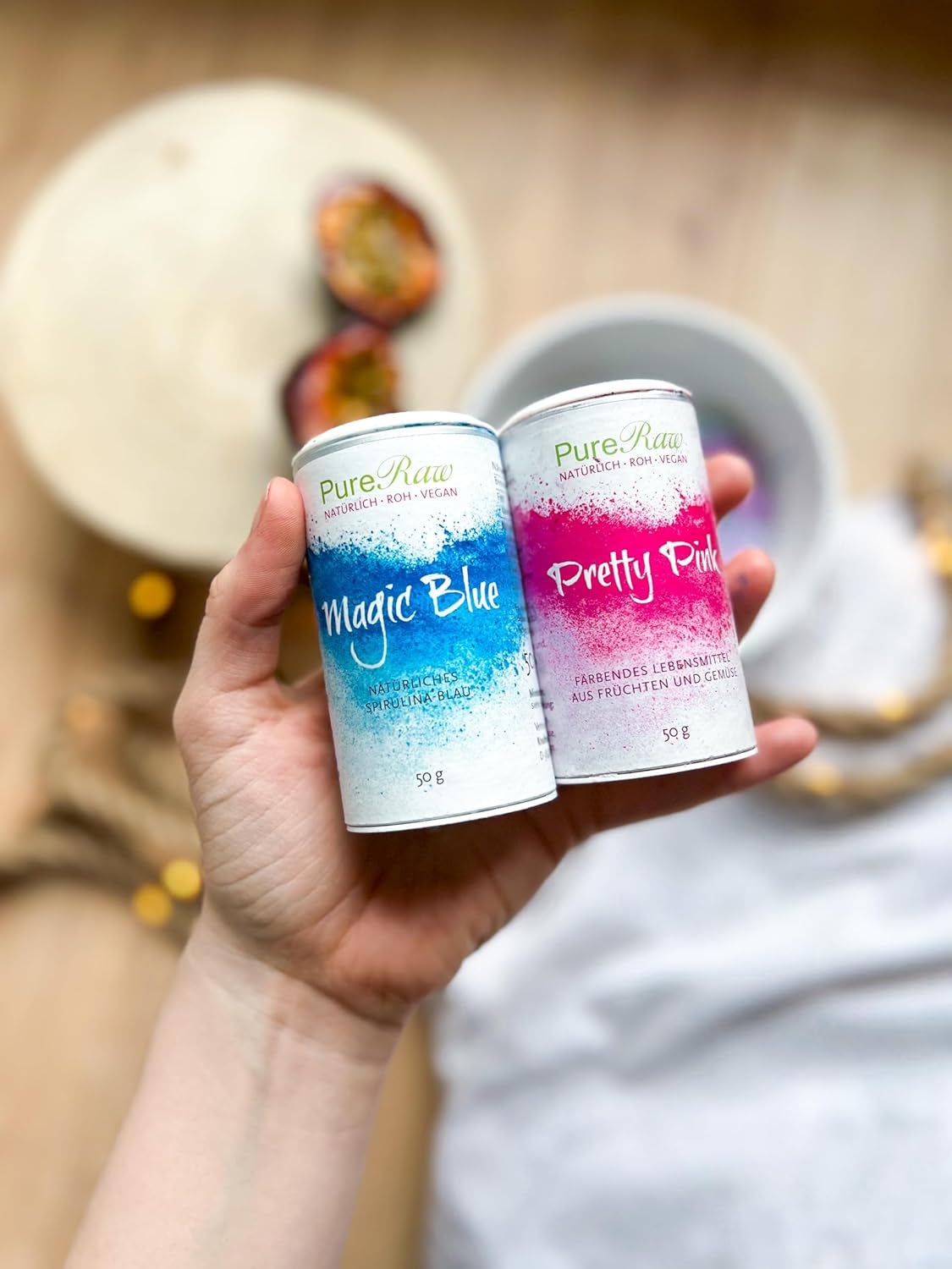 Magic Blue Spirulina Naturlig Fødevarefarve Pulver Blå (Rå Vegansk) Mørkeblå til Lys Pastelblå - Phycocyanin Alger Pulver Fødevarefarve - Naturlig Fødevarefarve | Pureraw 5G