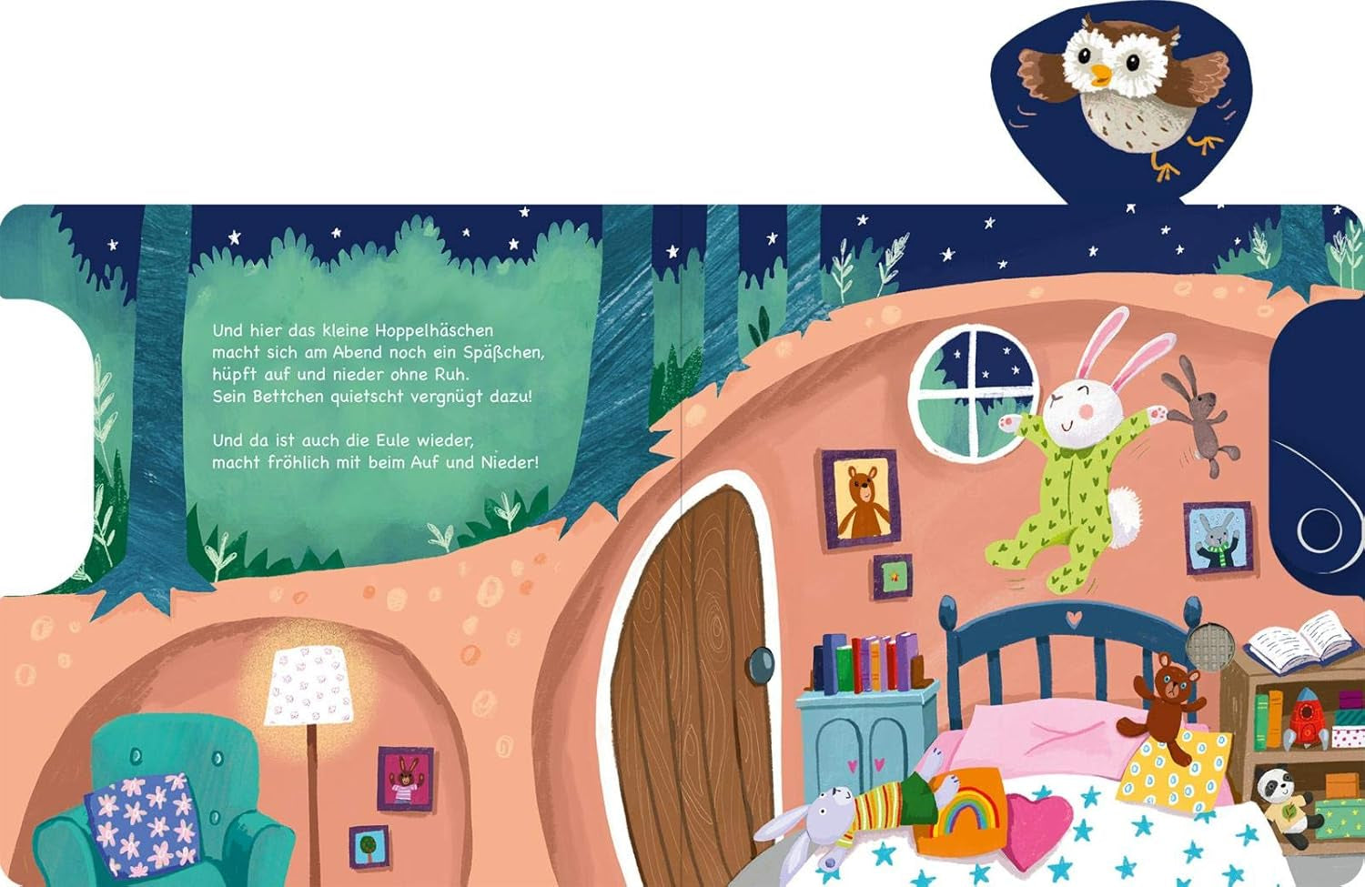 Shoo, shoo, nu sover du også!: Skyder og 11 lyde | En innovativ bog med skyderlyde til små børn over 18 måneder Bebe Naty Shop Toys