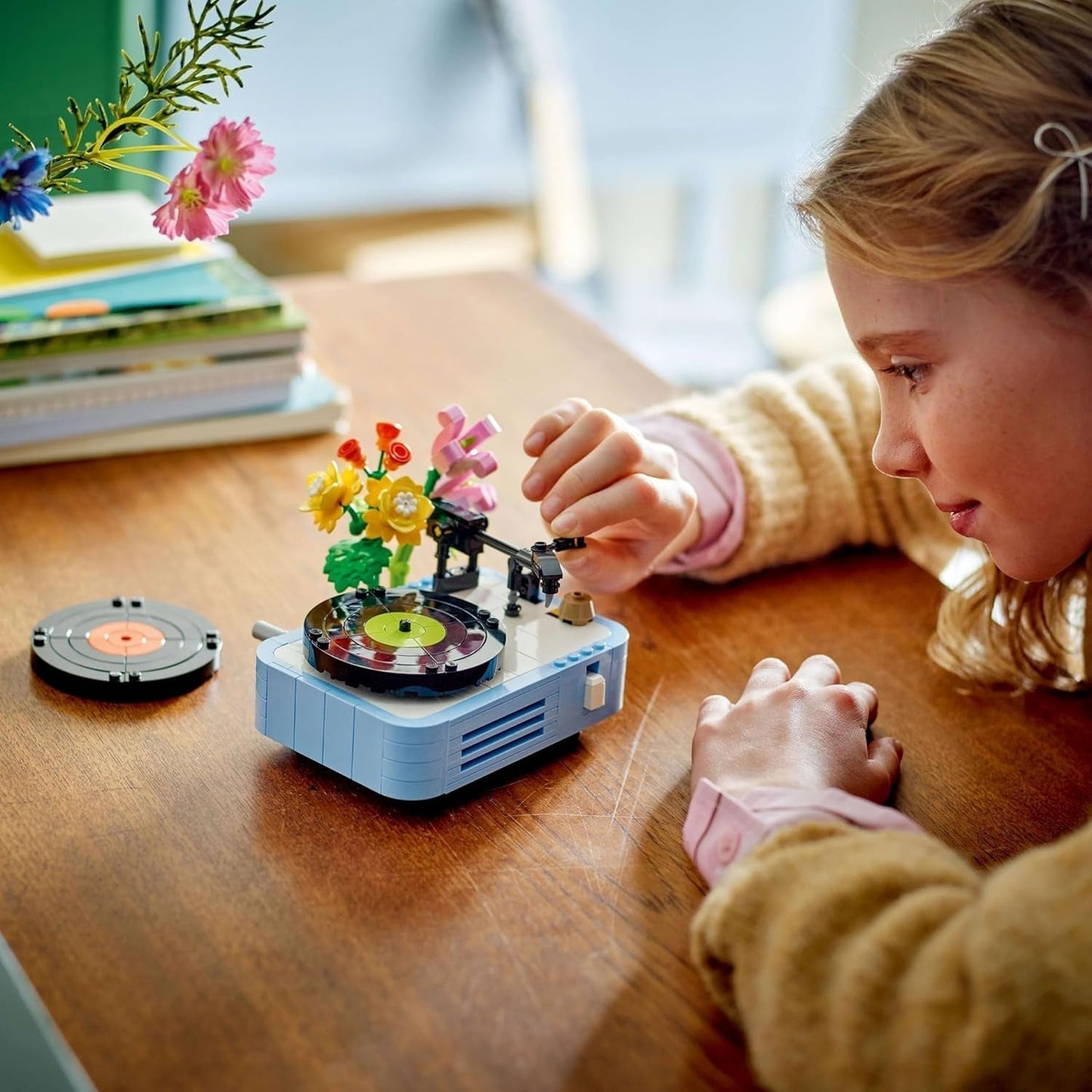 LEGO Creator 3I1 disc-afspiller med blomster - ombyggeligt legetøj til radio eller mikrofon - musiklegetøj til børn - kreativ gaveidé til piger og drenge fra 8 år 31172 Byggesæt Besuche den LEGO-Store