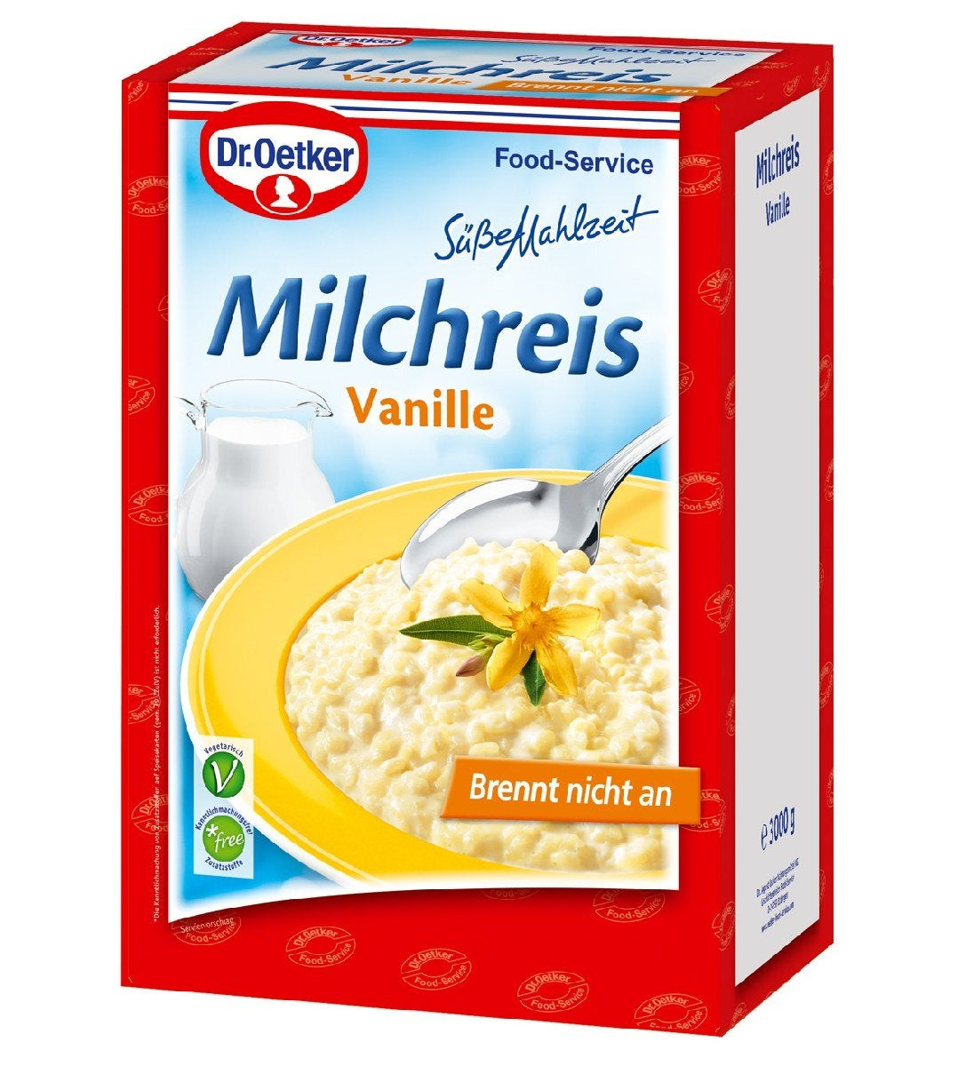 Dr. Oetker Professional, vaniljerispudding, risengrødspulver i en 3 kg pakke, 1-39-208480