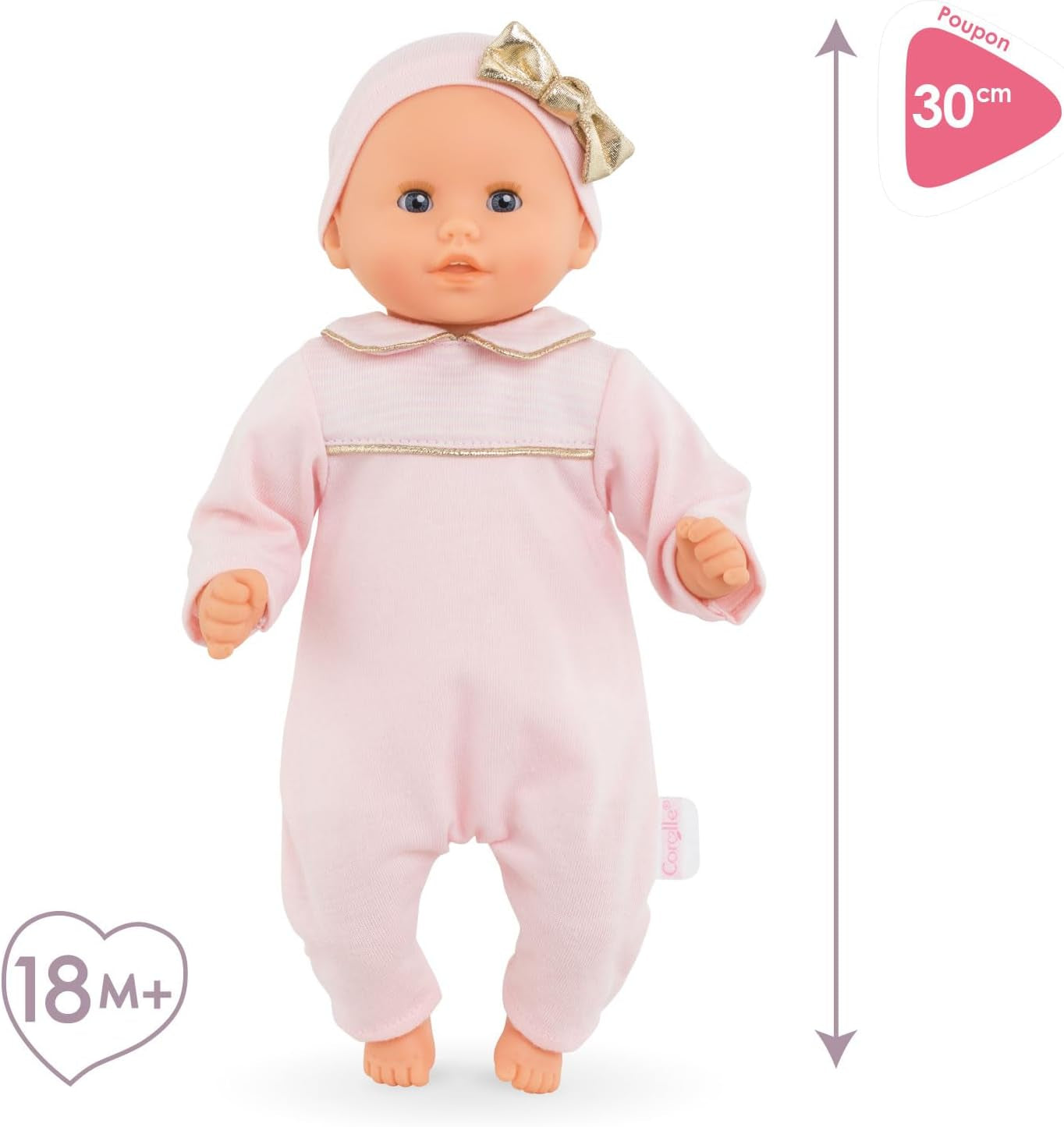 Corolle 9000100270 - Man Premier Poupon Calin Manon fransk dukke med talisman og vaniljeduft