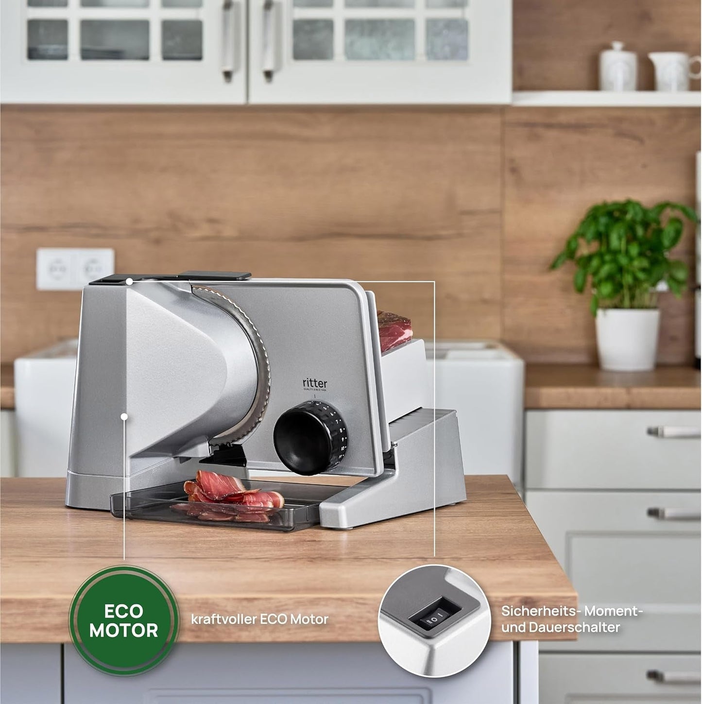 Ritter Solida 4, elektrisk skæremaskine med flere funktioner Rasnite og Slicers Naty Shop