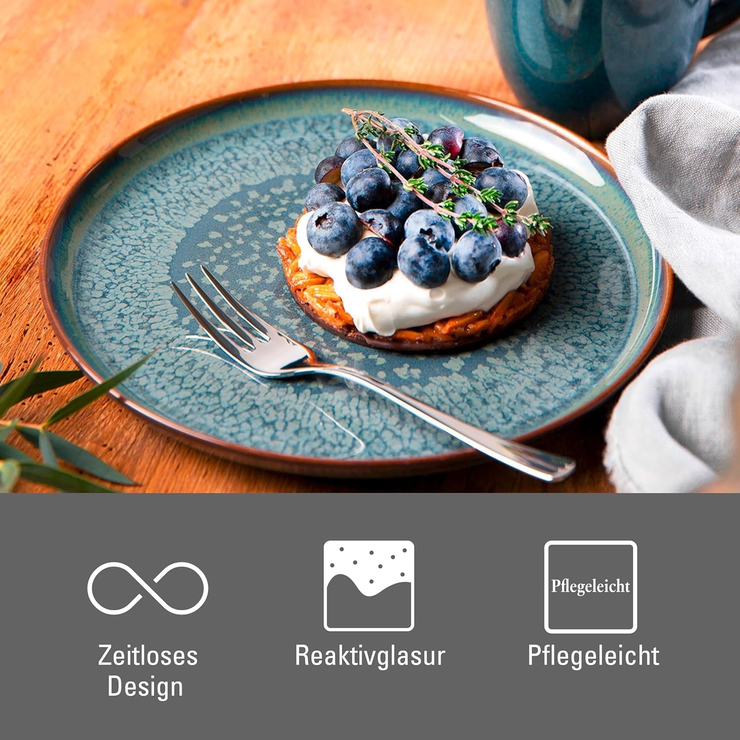 Crafted Breeze servisesæt fra Villeroy & Boch, 4 dele, til 2, grøn