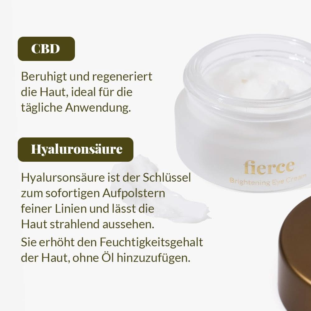 Nordic Cosmetics, Vegansk øjencreme mod rynker og mørke rande med hyaluronsyre, 10ml Cosmetics and Beauty Naty Shop