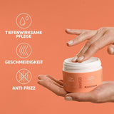 Wella Professionals Invigo Nutri Enrich - fugtgivende pleje til beskadiget hår - balsam, maske og balsam med E-vitamin, panthenol og mandler - mod krus og til livlige krøller Naty Shop Hair Mask