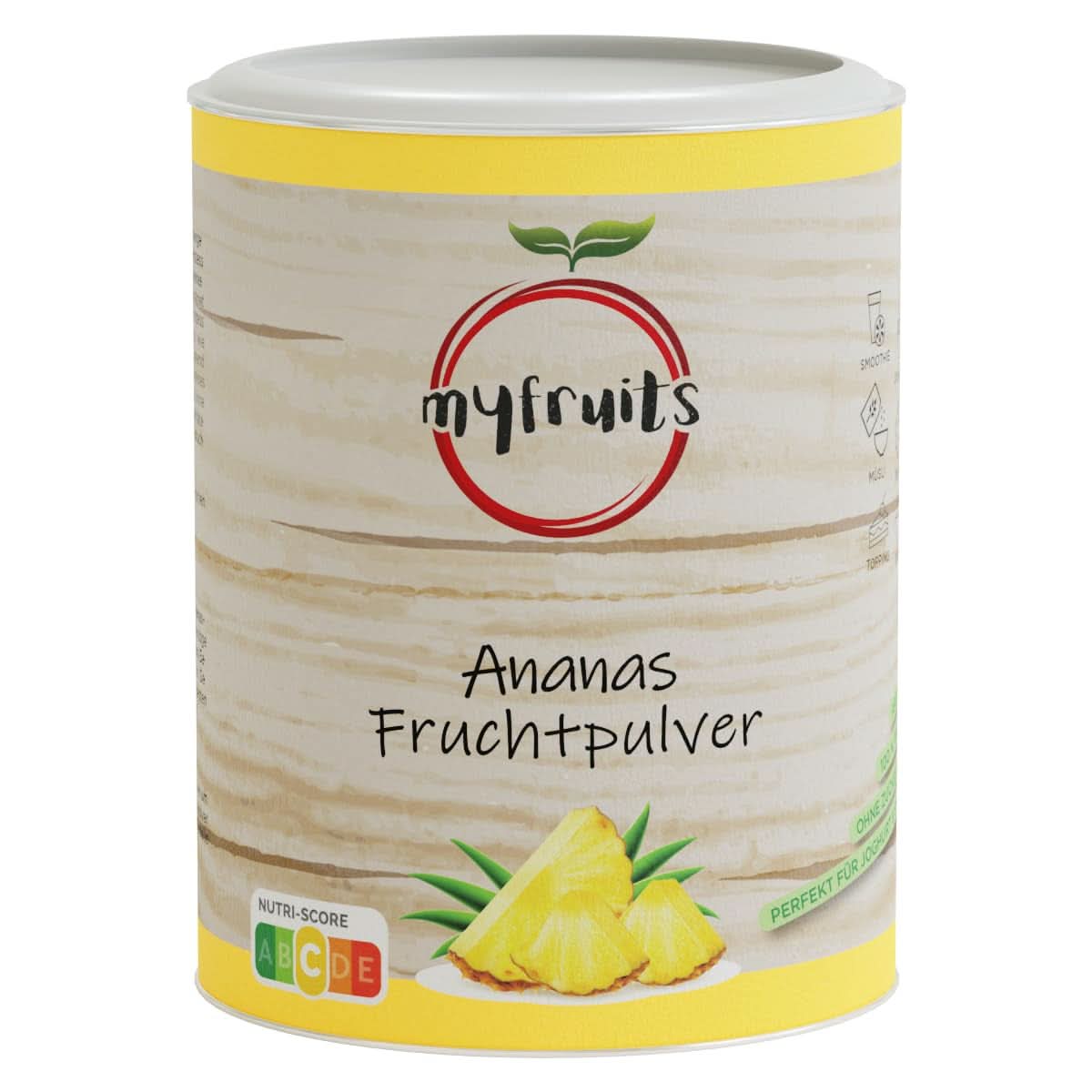 Myfruits ananas frugtpulver 500 gram Arome Naty Shop