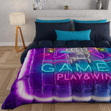 PETTI Artigiani Italiani - Vinterdyne, Vinterdyne, Enkel quilt, Dobbeltsidet, Monocolor og digitalt tryk, 100 % allergivenligt mikrofiber, Made in Italy Dyner og dyner Naty Shop Gamer 160 X 190 Cm