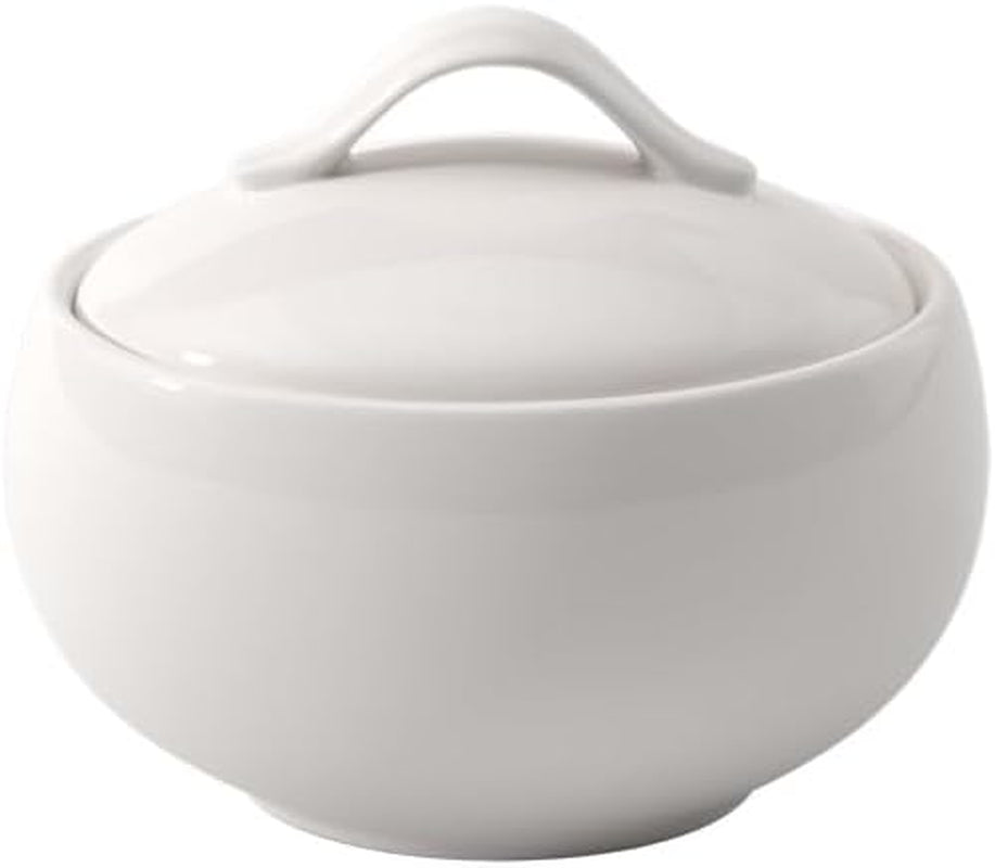 Villeroy & Boch New Cottage Basic Sugar Bowl, 450 ml, højde: 6,5 cm, premium porcelæn, hvid