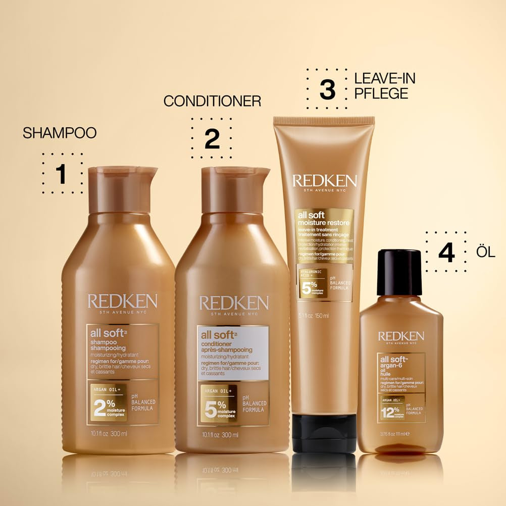Redken, Shampoo til tørt og skørt hår, revitaliserer og fugter Redken Brusebad og bad