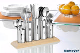 Bestikholder i rustfrit stål, 1 pakke, Silver Naty Shop Kitchen