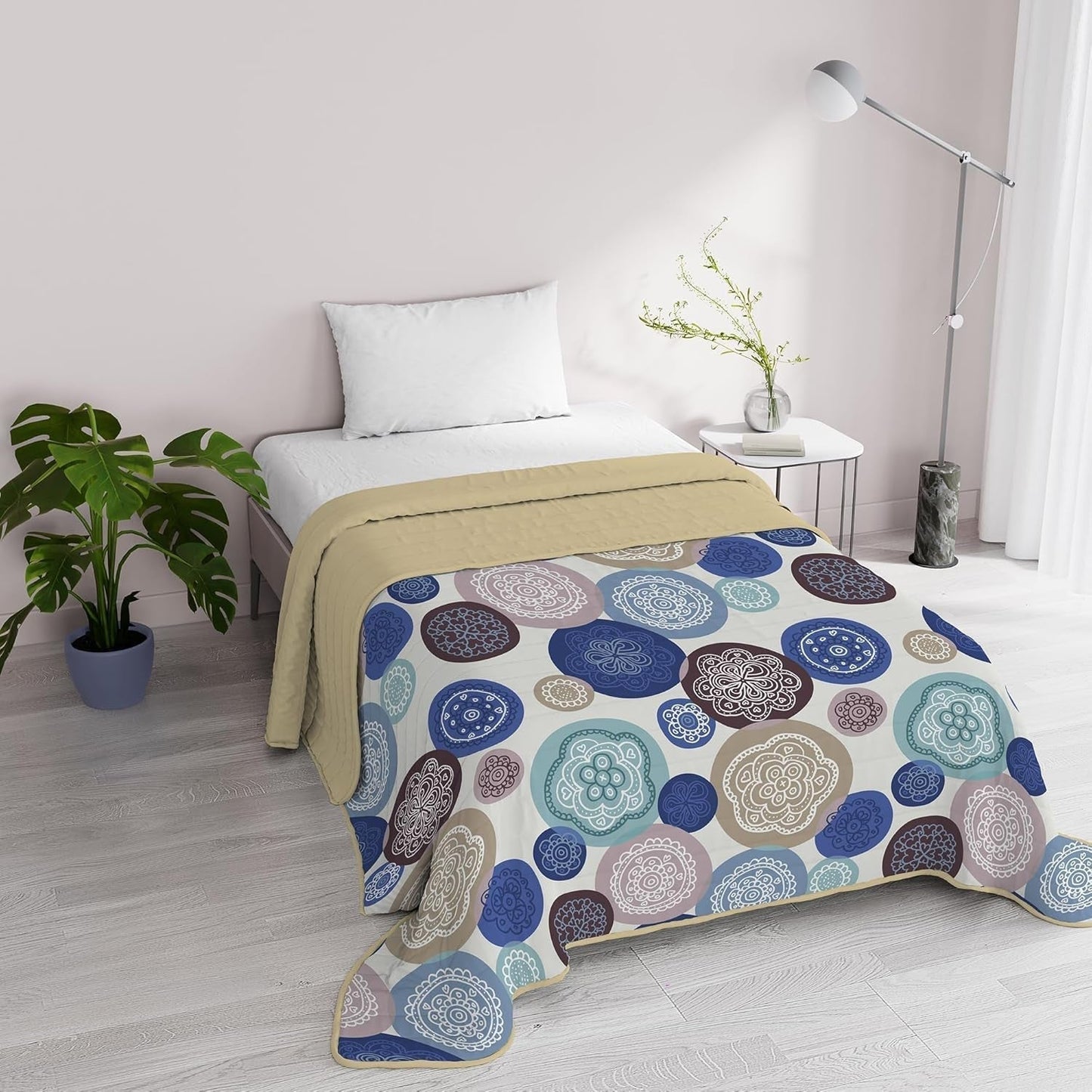 Fantasy italiensk sengetøj Microfiber Sommer 1,5 Senge Murrine dyner og dyner Naty Shop Murrine 1 Posto E Mezzo