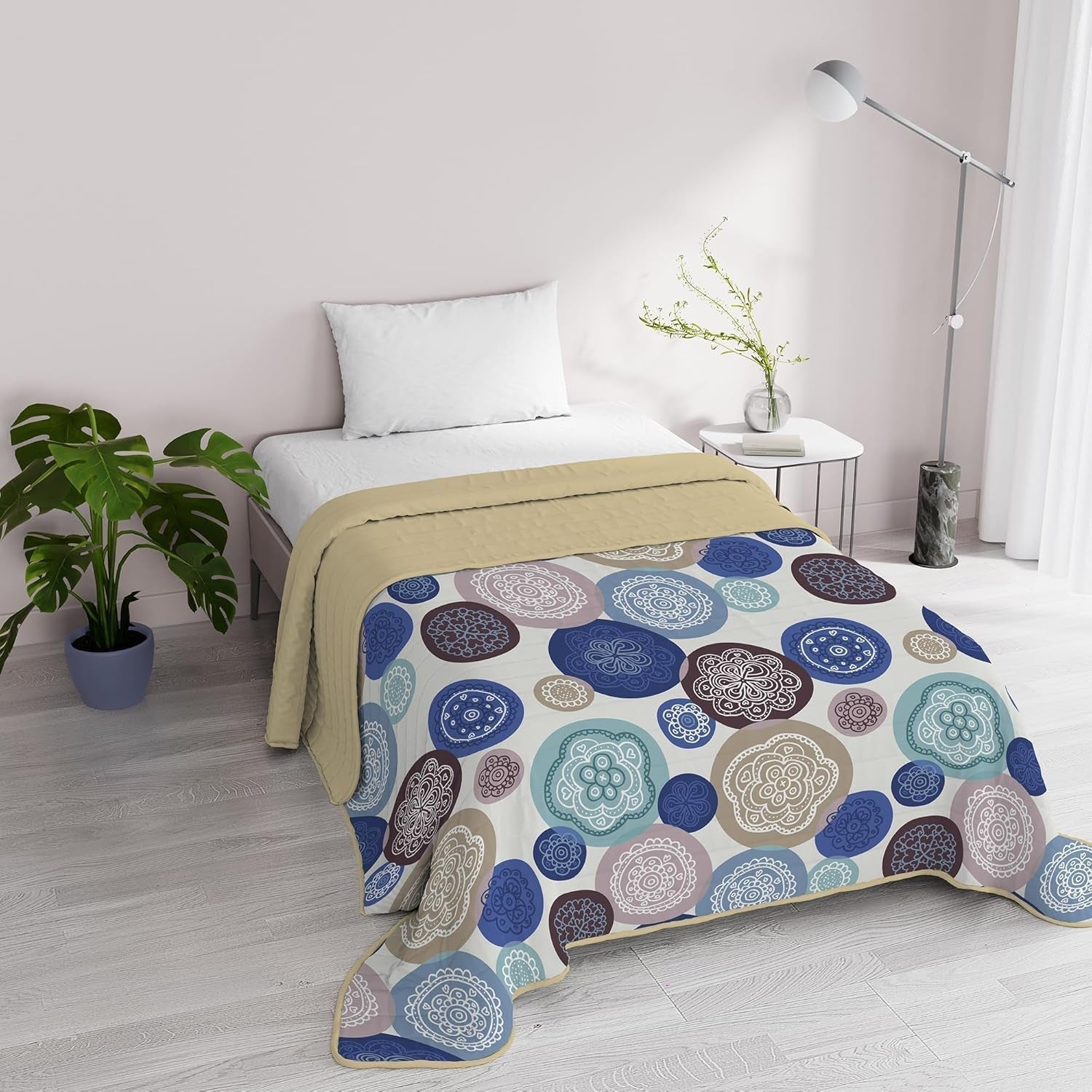 Fantasy italiensk sengetøj Microfiber Sommer 1,5 Senge Murrine dyner og dyner Naty Shop Murrine 1 Posto E Mezzo