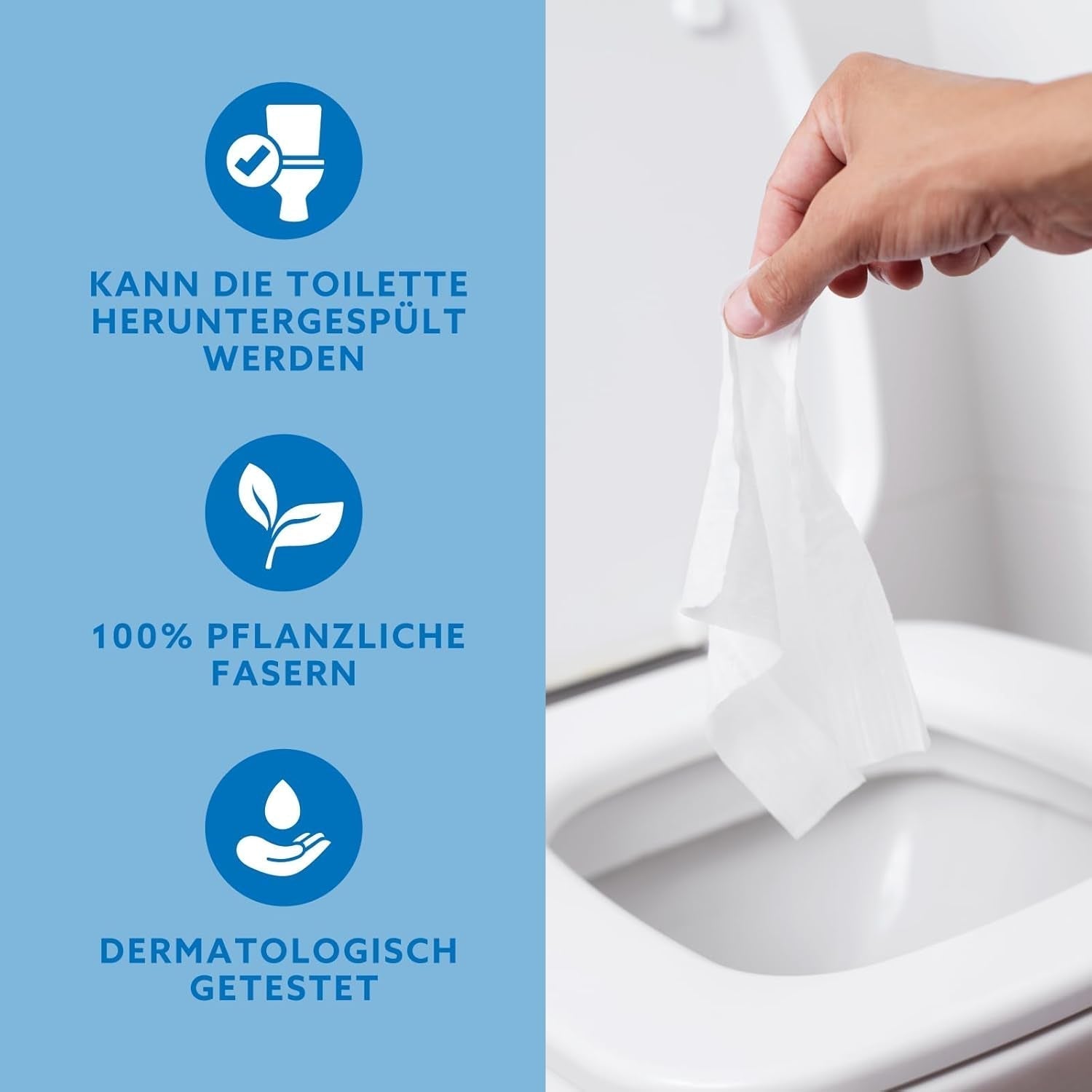 Af Amazon Blødt, vådt, lugtfrit, fint absorberende, uparfumeret toiletpapir, 240 count (6 pakker af 40 Count) (tidligere Presto Brand!)