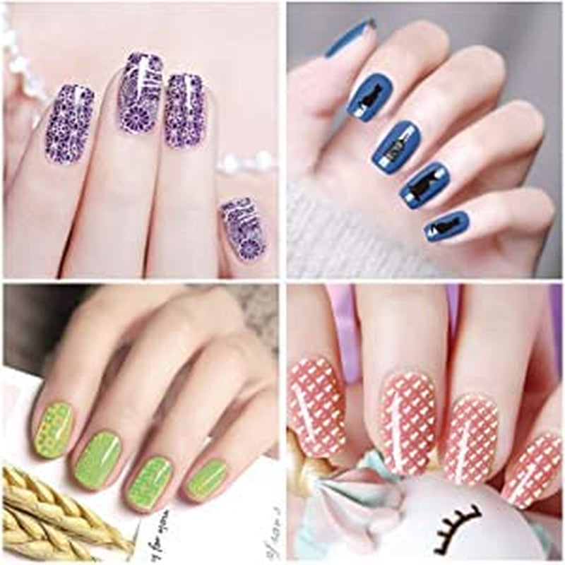 Biutee Nail Stamper 30 stykker Nail Stamp Sæt Negle Template Nail Stamping Dyr Blomster Billeder Nail Stamping Plade med 2 Stempler 2 Skrabere Negle Design Accessories Fransk Nail Stamp