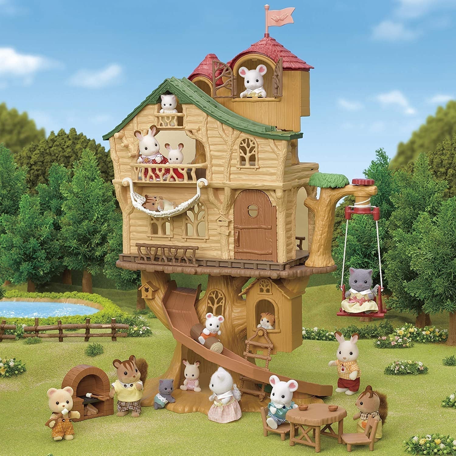 Sylvanian Families 5494 Adventure Tree House - Dukkehus Legesæt Dukkehuse Naty Shop