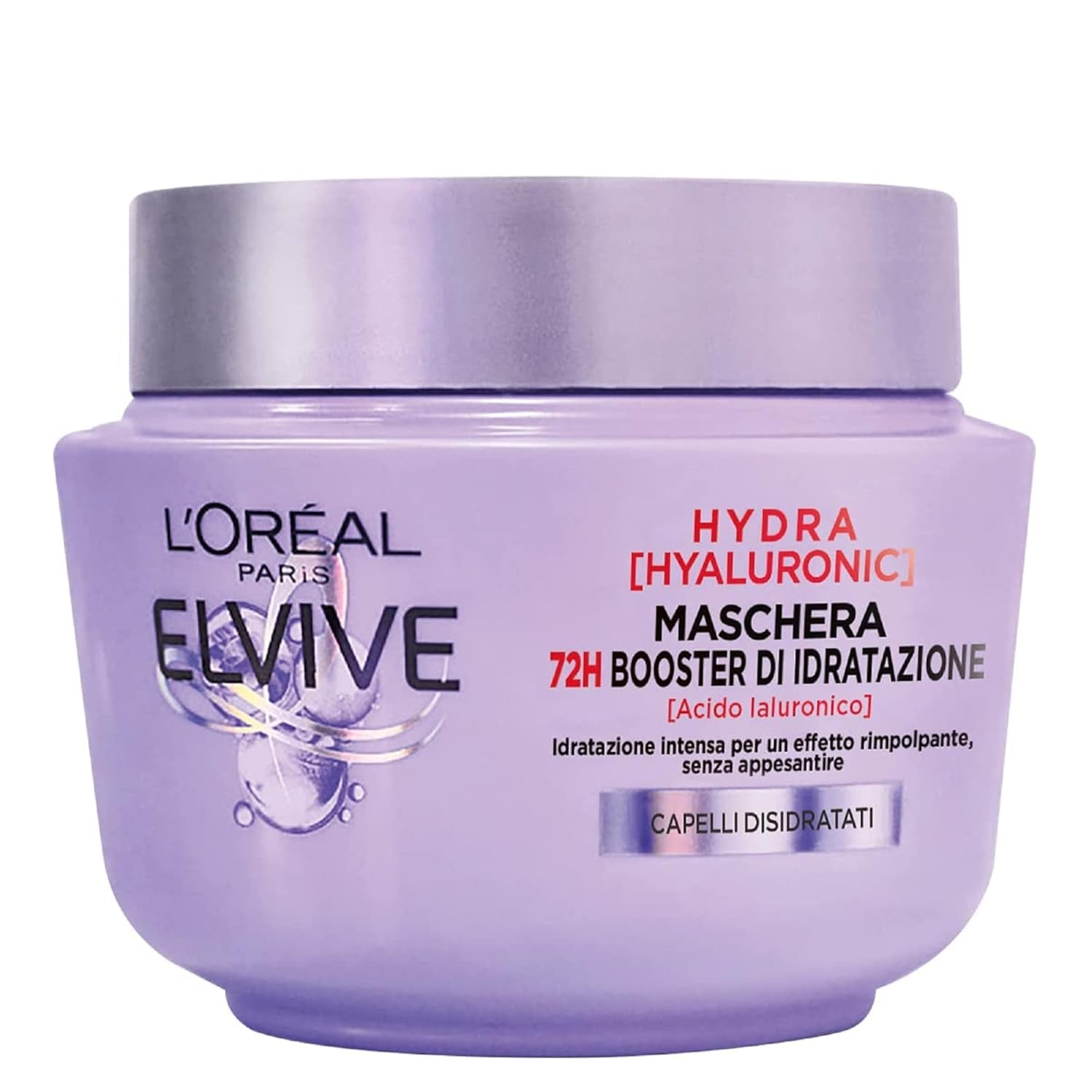 L'Or?al Paris Elvive Hydra Hyaluronic Maschera 72H Booster di Idratazione 300 ml Hårmaske Naty Shop Standard titel