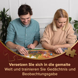 Trefl Premium plus Quality - Puzzle Tea Time: Houses Stoney Lane - 1000 brikker, Serie af nostalgiske malede billeder, Ideel matchning af brikker, For voksne og børn fra 12 år Puzzle Naty Shop