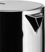 Alessi 9090/6 Espresso med 6 kopper til induktion, rustfrit stål, sølv, 15,5 x 13,5 x 27 cm