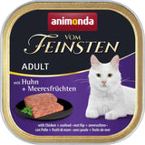 animonda Vom Feinsten Vådfoder til voksne katte, kyllingesort, 6 x 100 g