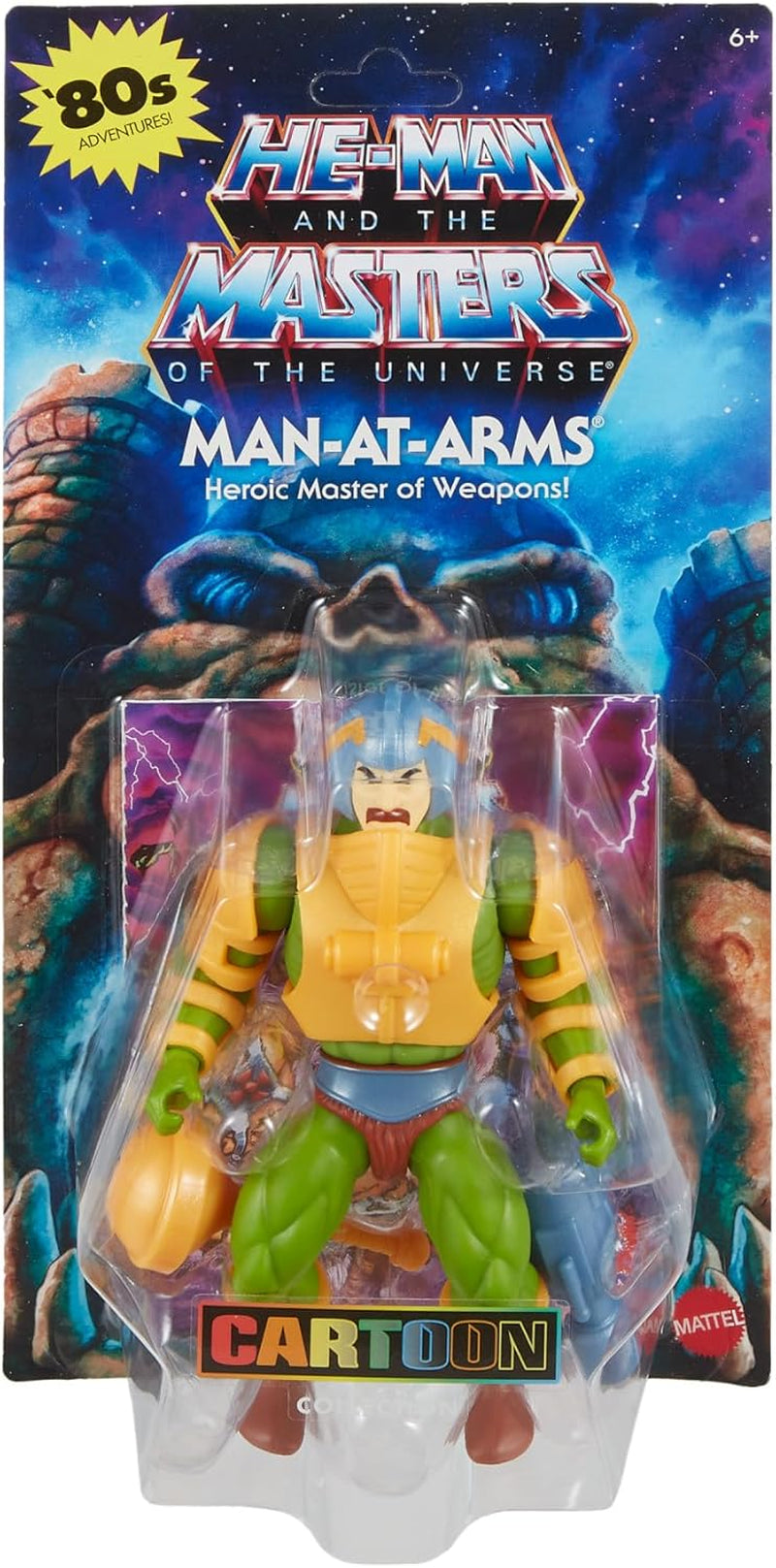 Masters of the Universe Origins Legetøj, Man-At-Arms Duncan Action Figur fra tegneseriesamlingen, Højde ca. 14 cm, helt med aftagelig rustning og tilbehør, HYD25 Actionfigurer Naty Shop