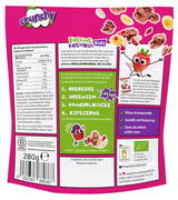FRECHE FREUNDE Økologisk morgenmadsmüsli Eddas bærsprøde müsliblanding til skolebørn med frysetørrede jordbær Vegansk 6-pak (6 x 280 g)
