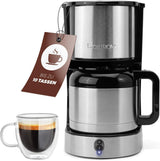 Clatronic® kaffemaskine med termokande til 8–10 kopper kaffe (ca. 1,2 l) | Kaffemaskine med filter i rustfrit stål | Dobbeltvæg termokande | Intet temperaturtab | Kaffemaskine 800 W | KA 3805