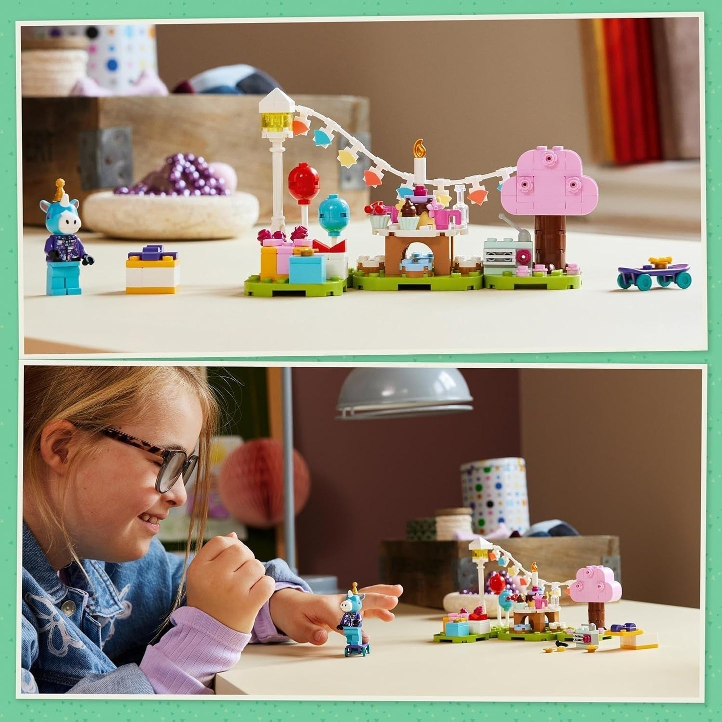 LEGO Animal Crossing Jimmys fødselsdagsfest Kreativt legetøj til børn videospil Heste Dyresæt Gave til piger og drenge 6 år 77046 Byggesæt Besuche den LEGO-Store