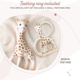 Sophie the Giraffe - Babygaveæske + bidering - 100 % naturgummi - Babyaktivitetssæt - Early Learning Legetøj