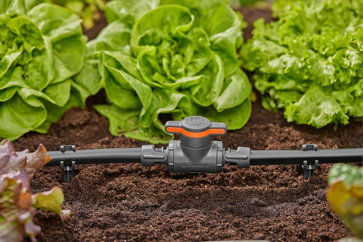 Gardena Micro-Drip-System regulerings- og afspærringsventil 13 mm (1/2 tomme): Enkel afspærring af rør og kontinuerlig regulering af vandgennemstrømning, tilbehør til udlægning af dryprør (13207-20)