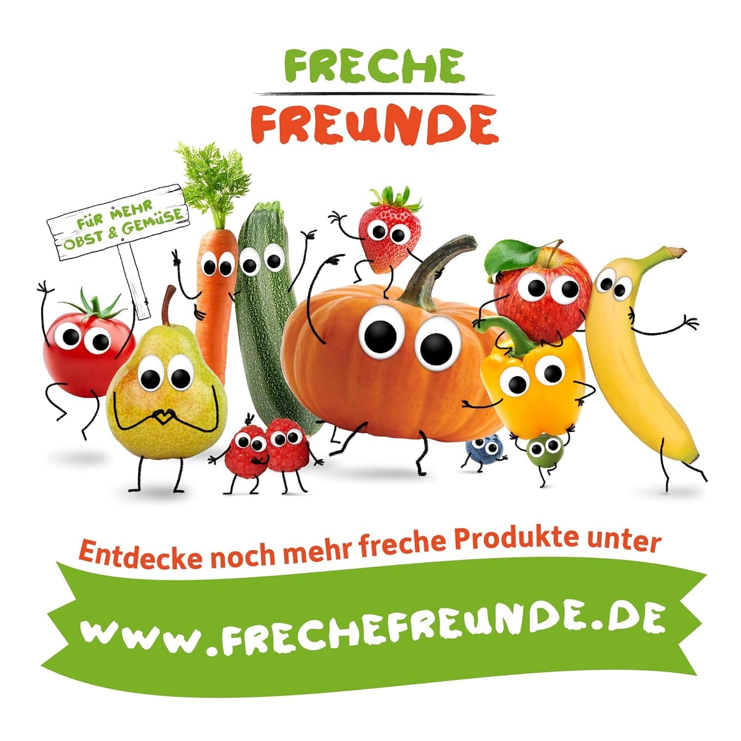 FRECHE FREUNDE Økologiske frugtgeléer, æble, hindbær og ris slikkepinde, frugtagtig sød snack til børn, glutenfri, vegansk, pakke med 20 stk (20 x 30 g)