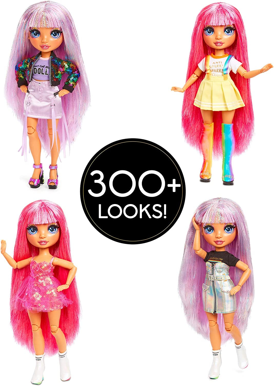 Rainbow High 571049 Fashion Studio - Eksklusiv dukke med tøj, tilbehør og 2 skinnende parykker - Skab over 300 outfits!