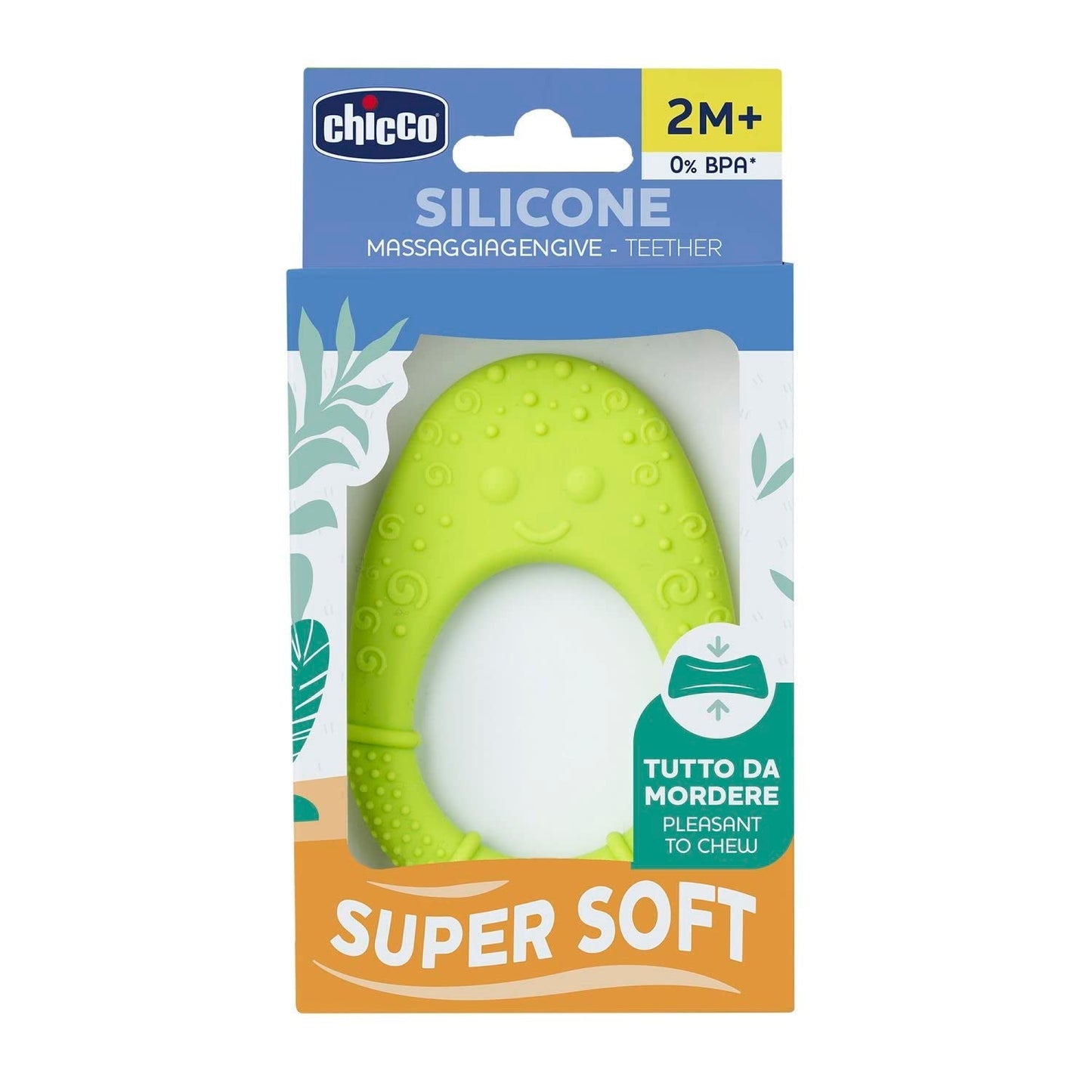 CHICCO - Blød bidering 2 måneder + Grøn