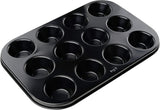 Dr. Oetker - Traditionel aluminium bradepande med non-stick belægning (farve: sort), 1 stk. Forme og bageplader Naty Shop