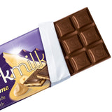 Milka Black Milk – Alpine sort chokolade med mælk og cremet nougatfyld – 85 g (pakke med 5)