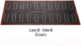 Silikomart Professional, mikroperforeret silikonemåtte bagning Eclair Two Girls 58,3 x 38,4 cm Køkken Naty Shop