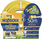 HOZELOCK-slange - Ultramax 12,5 mm x 30 m, op til 70 % genanvendt PVC, robust, vejrbestandig, anti-vridning, bøjnings- og knusningsbestandig, grå