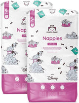 Mama Bear Disney Ultra Dry bleer størrelse 4 (8-14 kg), hvid, 84 stykker (1 pakke) Naty Shop størrelse 5+ (11-17 kg) Månedlig pakke