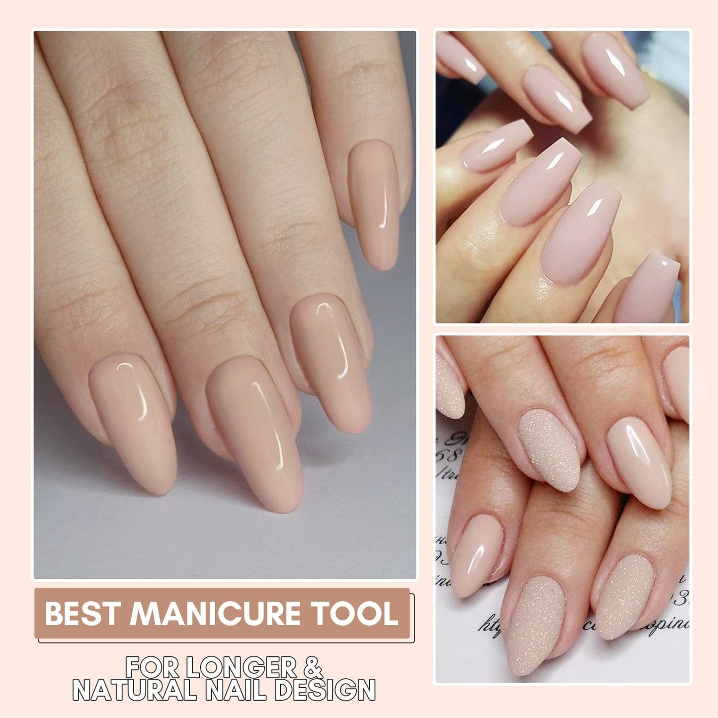 Makartt Poly Nail Extension Gel - Akryl Extension Gel, Nail Strengthening Gel, Negle Decoration, 50ml (lilla)