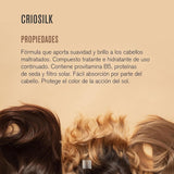 Criosilk hårbalsam, 300 ml, med provitamin B5 og silkeproteiner, giver beskadiget hår smidighed og glans, fugter og regenererer håret Naty Shop hårmaske