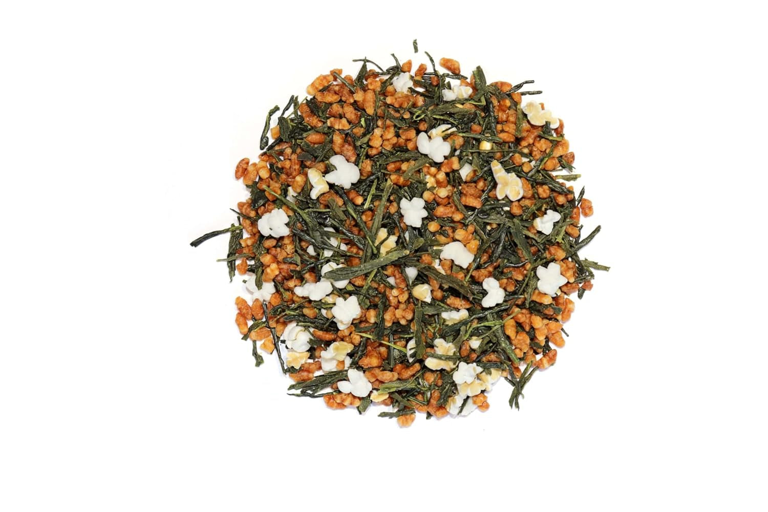 Genmaicha japansk grøn te med ristede ris, 50% Kagoshima Sencha, Premium løs grøn te, traditionel blanding, ingen tilsat smag, 100g | Wondertea Japansk grøn te Genmaicha