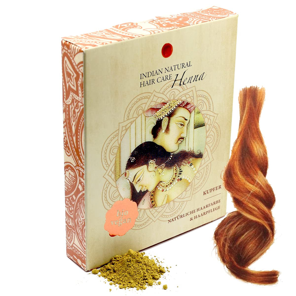 Henna - Kobber - Naturlig hårfarve og hårpleje - Pulver - 200g Hårfarve Naty Shop Standard titel