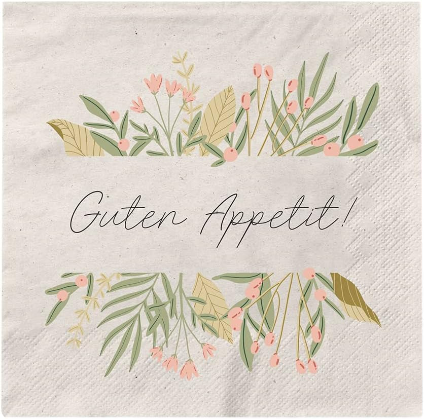 Grafik Werkstatt Serviettes Mit Spruch Groß | 20 stk | 16,5 X 16,5 cm | Grå | God appetit!