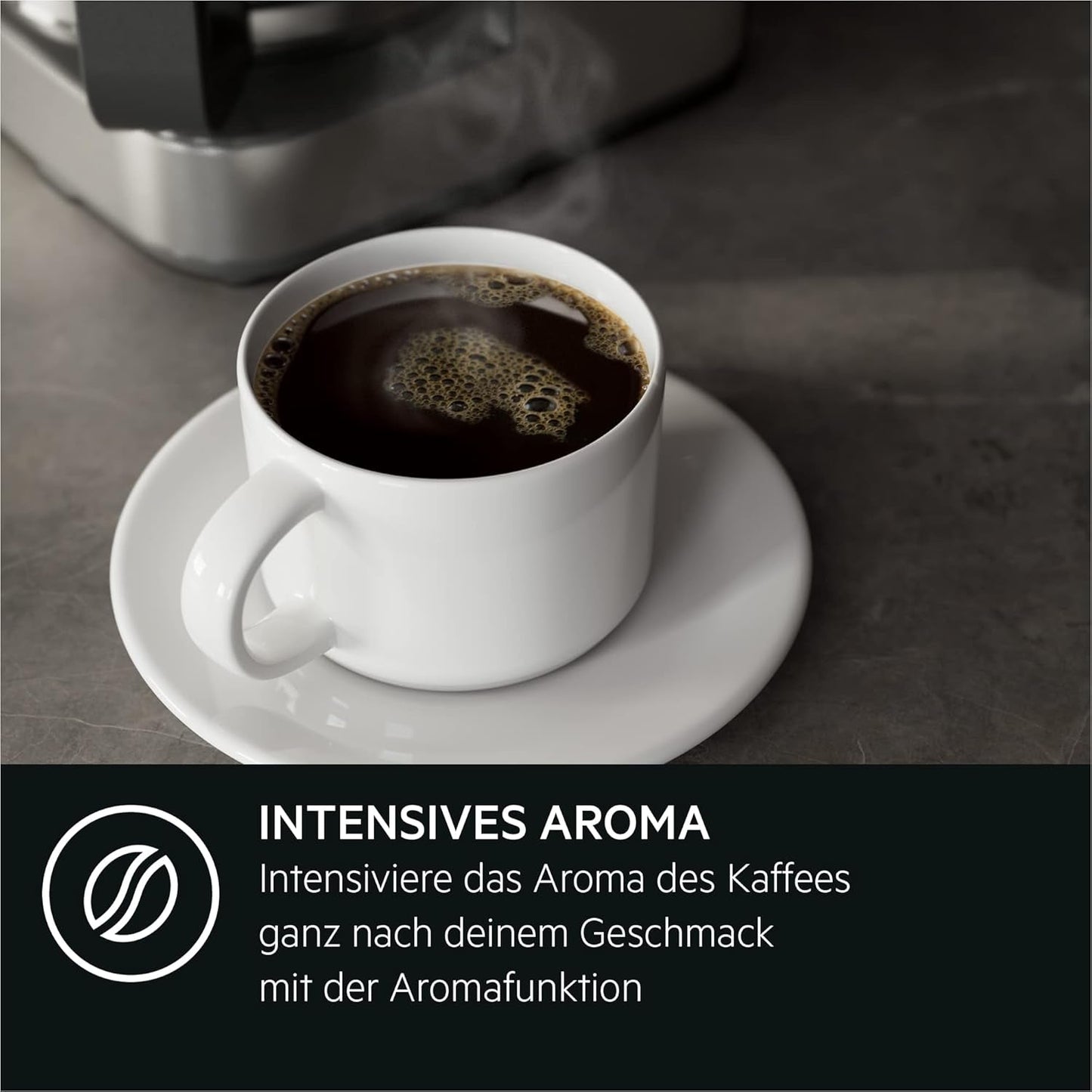 AEG Deli 5 espressomaskine, 1,5 l, programmerbar timer, holde varm funktion, sikkerhedsstop, vandstandsindikator, optimal dosering, anti-dryp funktion, rustfrit stål, CM5-1-6ST