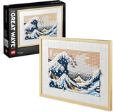 LEGO 31208 Art Hokusai - The Great Wave 3D japanske vægdekorationer Håndværkssæt Indrammet havlærred Voksenhobbyer DYI Hjemmekontordekorationer Byggesæt Besuche den LEGO-Store Single