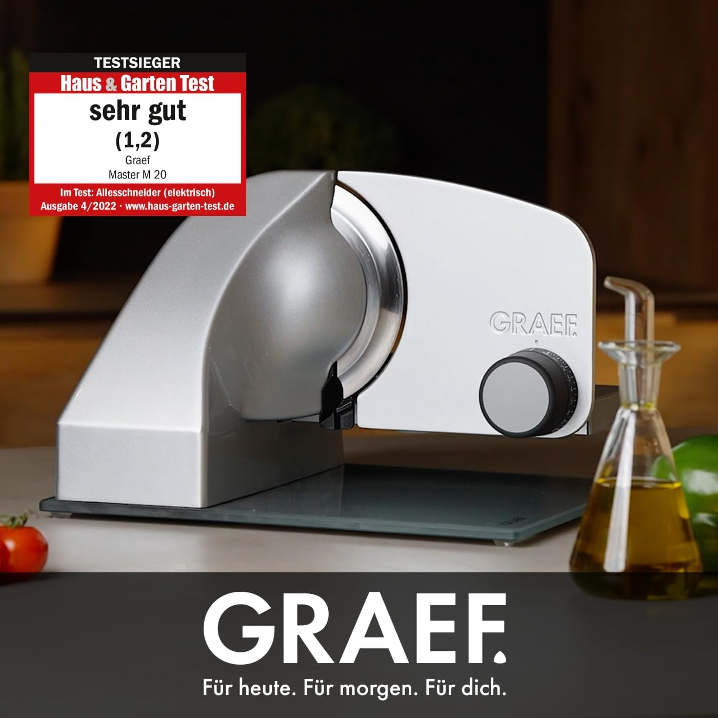 GRAEF Master M20EU multiskærer i rustfrit stål, sølv sønderdele og skæremaskiner Naty Shop