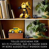 LEGO Icons Transformers Bumblebee, voksen samleobjekt robot actionfigur, filmbyggesæt til science fiction fans, kan forvandles til en bil, eventyrlegetøj 10338 byggesæt Besuche den LEGO-Store