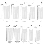 TRIXES 500 stk Gel-neglespidser Franske negle Klare akrylspidser til gør-det-selv-manicure 10 forskellige designs