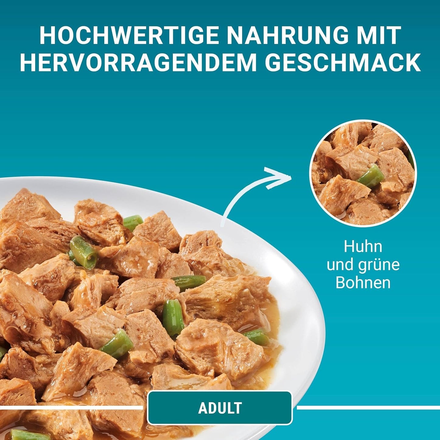 PURINA ONE Våd kattefoder til voksne, møre stykker i kyllingesauce, pakke med 26 stk (26 x 85 g)